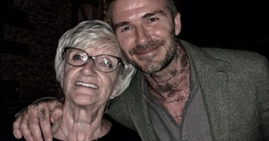 David Beckham's mother Sandra has shared a sweet clip from when he was a baby as she pays tribute to her son on his 50th birthday