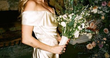 Miley Cyrus, 32, wore a gorgeous off-white Vivienne Westwood gown when she tied to knot to Liam Hemsworth in 2018