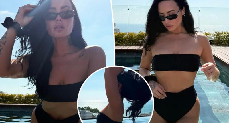 Demi Lovato shares black bikini pics ahead of summer
