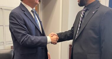 Disabled Iraq War Veteran Eric Rodriguez and father of shooter Elias