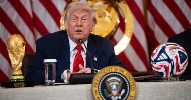 Donald Trump suggested the World Cup could be an incentive for Russia to end the war in Ukraine