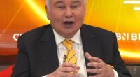 Eamonn Holmes, 65, fell off his chair live on air on Wednesday morning, shocking his GB News co-stars