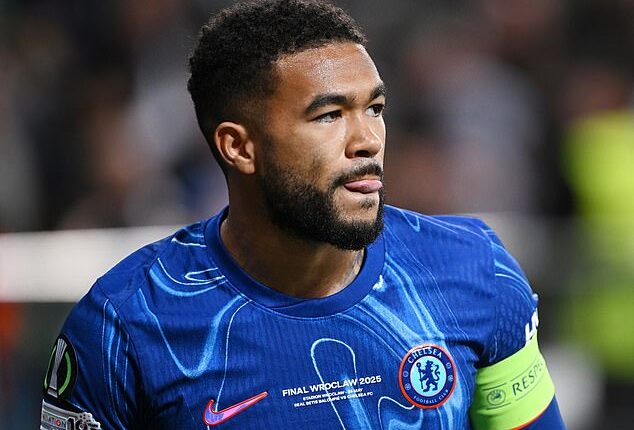 Reece James did not start Chelsea's Conference League final against Real Betis
