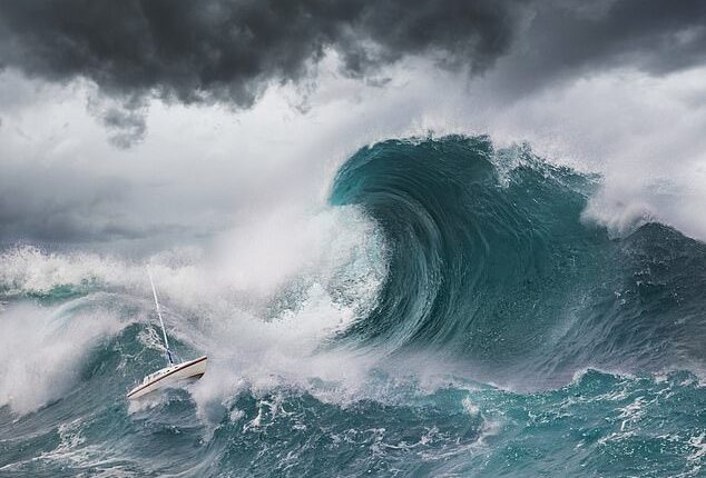 Mega tsunamis can be triggered by events such as landslides or volcanic island collapses. Scientists believe an asteroid impact triggered a mile-high mega-tsunami during the time of the dinosaurs