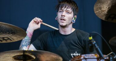 Daniel Williams, a former member of Christian metalcore band The Devil Wears Prada, was on board the Cessna 550 plane overnight. Williams is pictured performing at the Rockstar Energy Drink Mayhem Festival at San Manuel Amphitheater on June 30, 2012