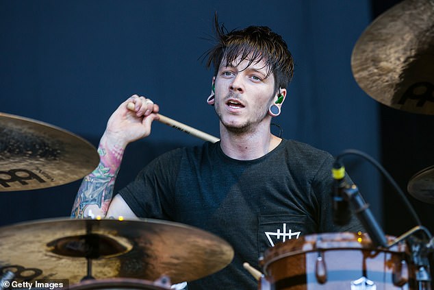 Daniel Williams, a former member of Christian metalcore band The Devil Wears Prada, was on board the Cessna 550 plane overnight. Williams is pictured performing at the Rockstar Energy Drink Mayhem Festival at San Manuel Amphitheater on June 30, 2012
