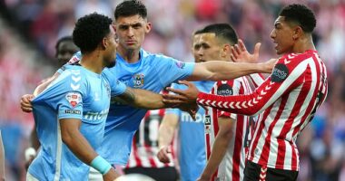 There was no early breakthrough in the second leg of Tuesday's Championship play-off semi-final, but Sky started showing the score as 2-1 to Coventry