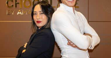 Amaury Guichon (right) has weighed in on his Australian cooking show Dessert Masters and if he's keen to return for another season. Pictured with his co-star Melissa Leong (left)