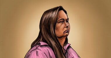 Erin Patterson as she appeared in court on Monday