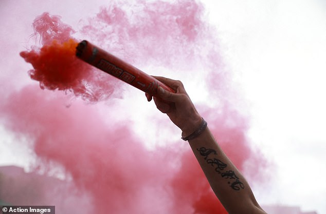 Fans found with pyros at this weekend¿s EFL play-off finals could be arrested and even jailed