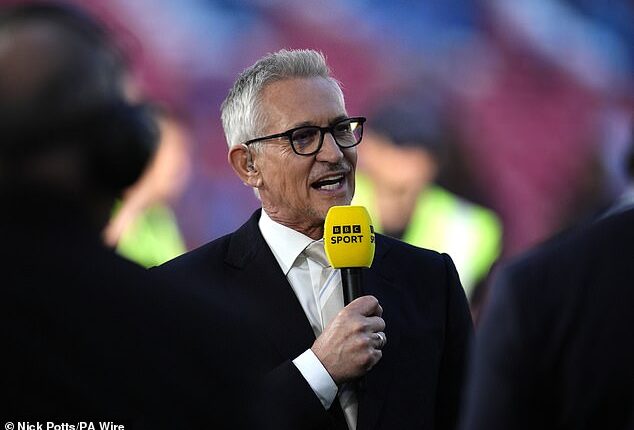 Gary Lineker aimed a brutal dig at Wayne Rooney's managerial record during the FA Cup final
