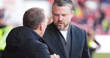 Jimmy Thelin will meet Brendan Rodgers again next week, desperate for an improved outcome