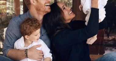 Assistance League Los Angeles is hoping to raise $25,000 (£18,848) for vulnerable children in light of Prince Archie and Princess Lilibet's birthdays (pictured with the Duke and Duchess of Sussex in 2021)