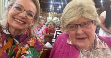 Sussan Ley has announced the tragic passing of her mother Angela Braybrooks (both pictured)