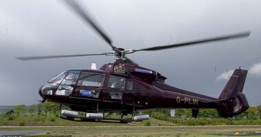 The helicopter famously changed direction on the final day of the SPL season in 2005