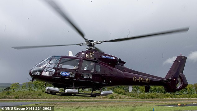 The helicopter famously changed direction on the final day of the SPL season in 2005