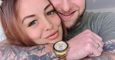 Beth Martin, pictured with husband Luke, was rushed to hospital after she became 'delirious'