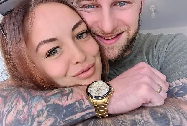 Beth Martin, pictured with husband Luke, was rushed to hospital after she became 'delirious'