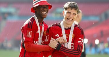 A year ago Kobbie Mainoo and Alejandro Garnacho shone as Man United won the FA Cup