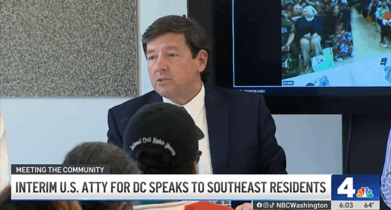 Ed Martin speaking to DC residents.