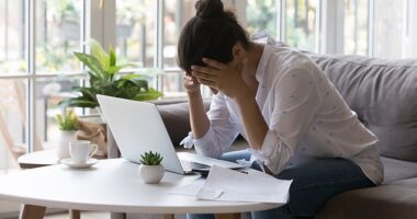 A woman has revealed that she made a shocking discovery about her boyfriend while looking on his computer following his death that turned her whole world upside down (stock image)