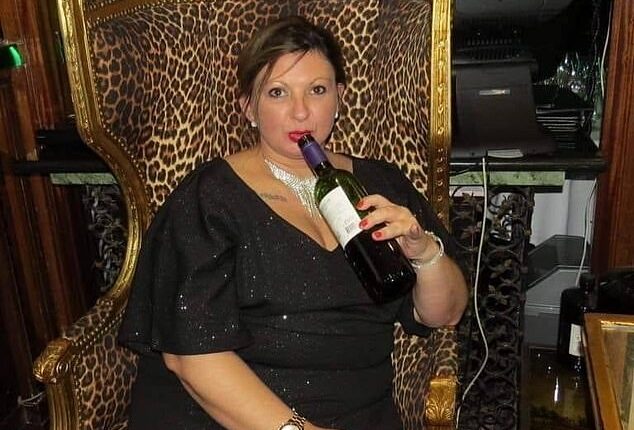 Chantelle Woolston, from Southampton, Hampshire, had hoped that a 'mummy makeover' would be the answer to her excess skin left behind after losing nearly half her body weight using a gastric sleeve (pictured before her weight-loss)