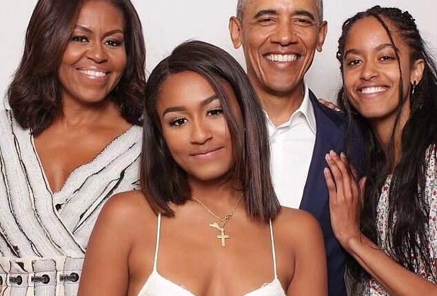 Sasha Obama (middle) and her older sister Malia Obama (right) are fast establishing themselves as the It Girls of Los Angeles