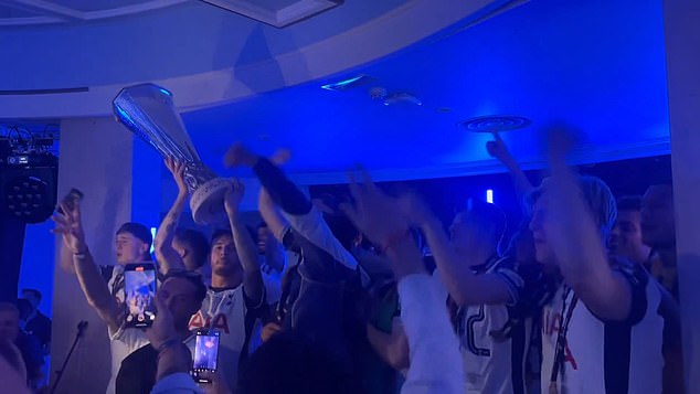Tottenham partied late into the night as they celebrated their Europa League final victory