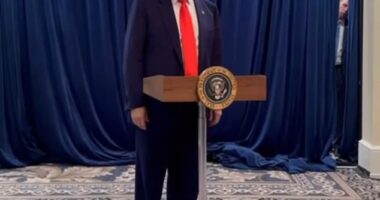 President Donald Trump spoke at a dinner with investors in his memecoin