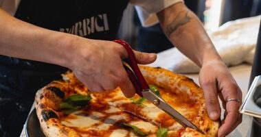 Davide Argentino, who previously won the 'best pizza dough in the world' accolade, says you wouldn't catch anyone in Naples using a pizza cutter