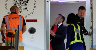 The moment at the airplane door became viral, when Brigitte appeared to slap French president Emmanuel Macron following their touchdown in Vietnam for a state visit