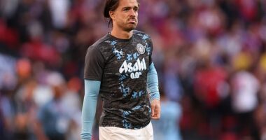 Jack Grealish has been left out of Manchester City's matchday squad for their trip to Fulham