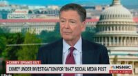 James Comey blamed his wife for what he called a 'totally innocent' post in which he said people should '86 47' that made some think he wanted Donald Trump taken out