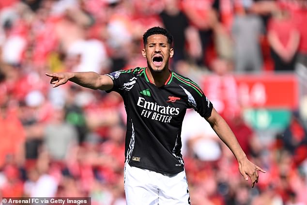 William Saliba has had some shaky moments since defensive partner Gabriel was injured