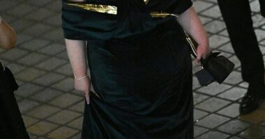 Jessica Gunning looked bemused as she left the BAFTA TV Awards on Sunday after scooping the Best Supporting Actress gong