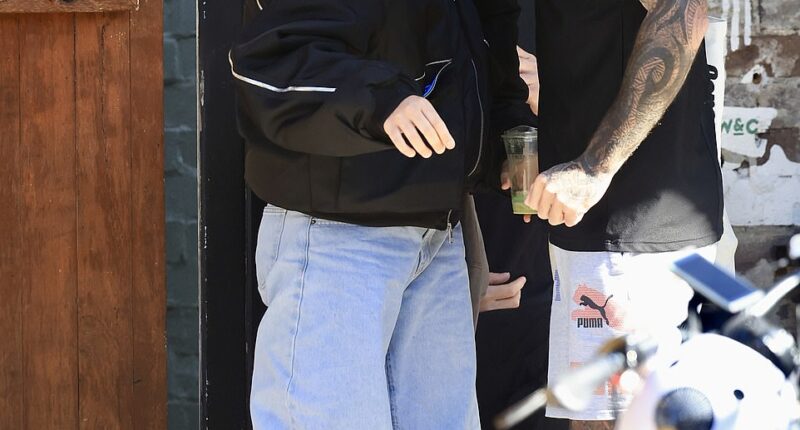 JoJo Siwa 's ex Kath Ebbs has been seen for the first time since returning to Australia after being brutally dumped at the Celebrity Big Brother afterparty, kissing a male friend on the lips during an outing in Bondi on Sunday