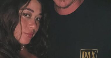 John Farnham is set to become a grandfather for the first time, and his son James couldn't be happier as he was spotted showing off his partner's growing baby bump on Saturday