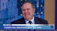 Jordon Hudson stayed away as Bill Belichick gave an interview to GMA in New York on Friday