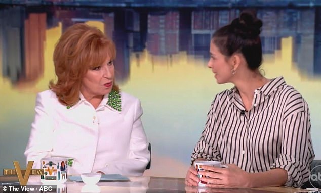 The View's Joy Behar pleaded with Sarah Silverman to kiss her during Thursday's episode