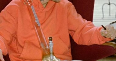 Justin Bieber shocked fans by appearing on Instagram on Wednesday with a giant glass marijuana bong days after revealing the 'truth' about his wellbeing in a worrying post