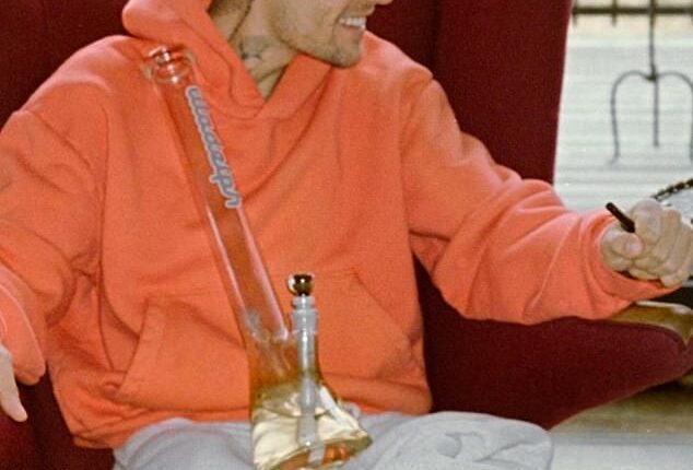 Justin Bieber shocked fans by appearing on Instagram on Wednesday with a giant glass marijuana bong days after revealing the 'truth' about his wellbeing in a worrying post