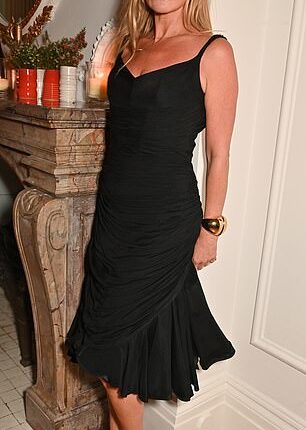 Kate Moss [pictured] and Gemma Collins will reportedly act as bridesmaids at the DJ Fat Tony's wedding to fiancé Stavros Agapiou on Saturday.