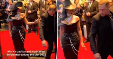 Kim Kardashian snaps at security guard for stepping on 2025 Met Gala dress