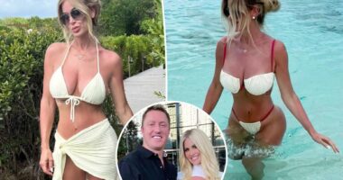 Kim Zolciak rocks bikinis on Turks and Caicos vacation
