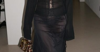 Kourtney Kardashian, 46, faced fan backlash for an 'offensive' Instagram post featuring her in a revealing outfit with a bible verse caption