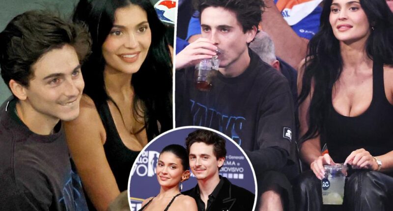 Kylie Jenner and Timothée Chalamet cozy up at Knicks game