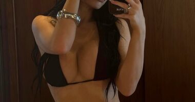 Kylie Jenner, 27, gave a sweet and subtle nod to her boyfriend Timothee Chalamet, 29, as she posed for sexy bikini Instagram snaps uploaded on Friday