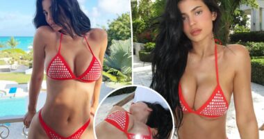 Kylie Jenner stuns in $10K rhinestone-covered Chanel bikini in Turks and Caicos