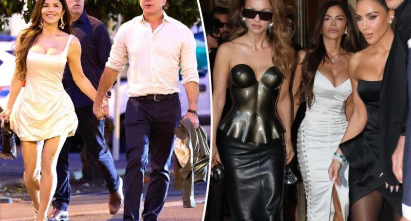Lauren Sánchez and fiancé Jeff Bezos reunite in France after her star-studded bachelorette weekend