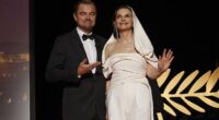 Leonardo Di Caprio was joined by Juliette Binoche as he presented his close friend Robert De Niro with the the honorary Palme d'Or award at the 78th Cannes Film Festival on Tuesday